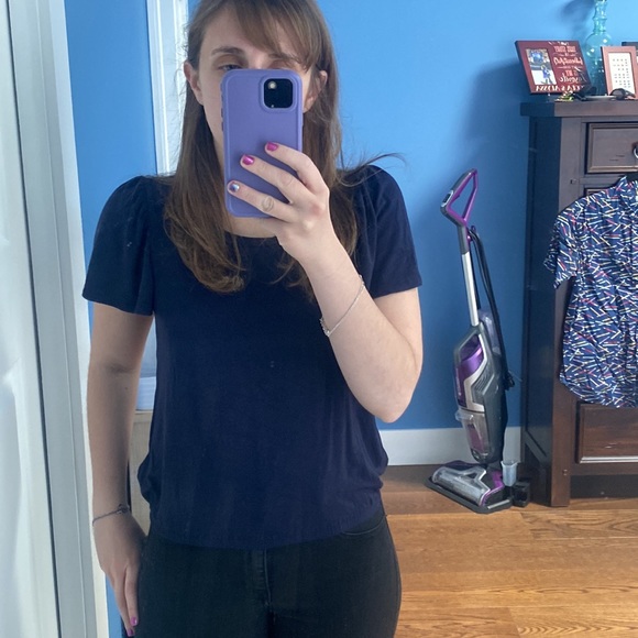 Express Short Puffed Sleeve Shirt - Picture 2 of 7